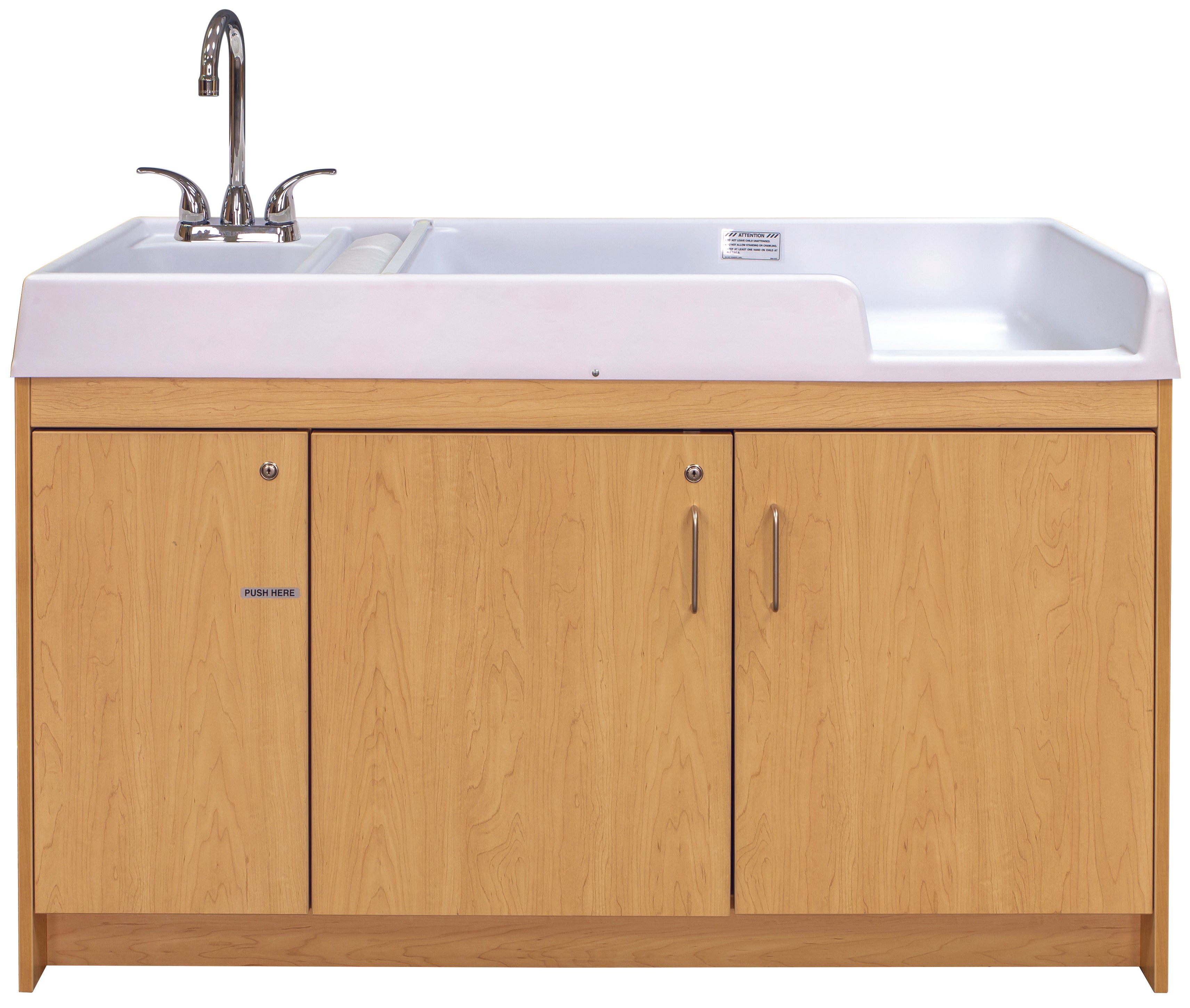 Infant Changing Table with LH Sink 59-1/2" Wide - Tot Mate Infant Changing Table with LH Sink 59-1/2" Wide - Tot Mate