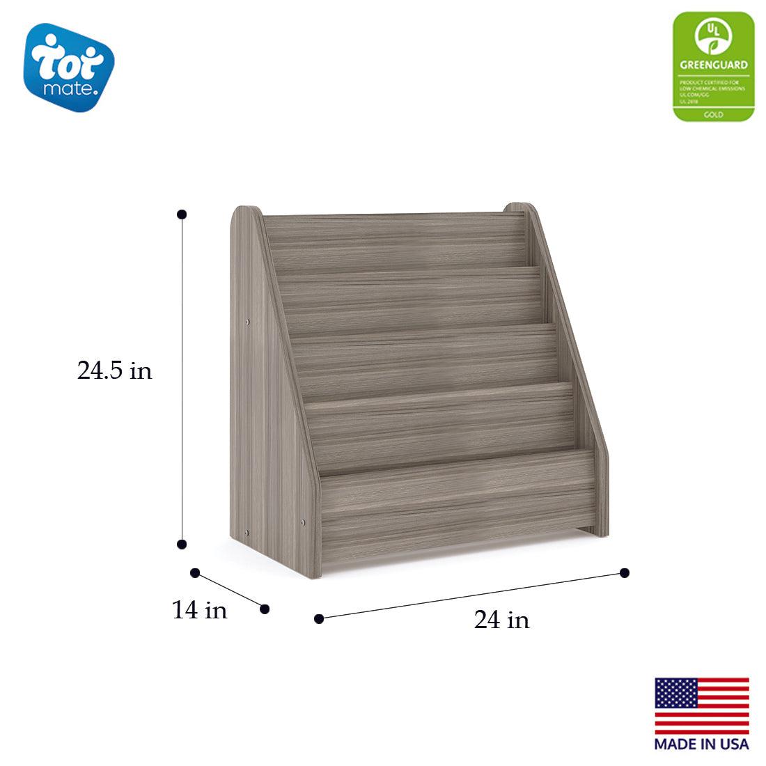 Kids' Book Display Shelf - Elm - Classroom Book Display - Tot Mate Daycare & Preschool Furniture Kids' Book Display Shelf - Elm - Classroom Book Display - Tot Mate Daycare & Preschool Furniture