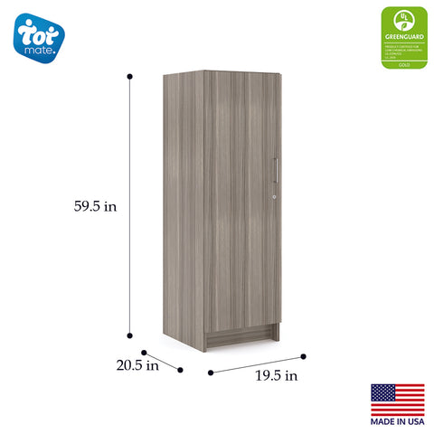 Single-Door Tall Cabinet 19-1/2" Wide