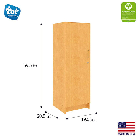 Single-Door Tall Cabinet 19-1/2" Wide - Tot Mate Single-Door Tall Cabinet 19-1/2" Wide - Tot Mate