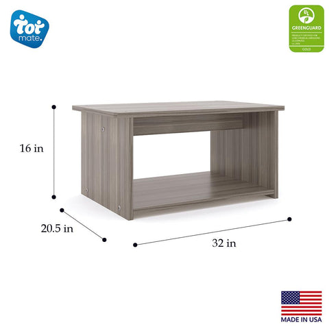 Toddler Activity Center - Elm Activity Table - Dimensions - Tot Mate  Toddler Activity Center - Elm Activity Table - Dimensions - Tot Mate