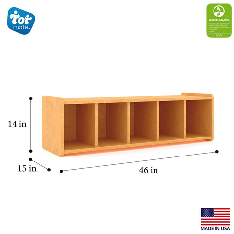 Book Bench Cubbie 46" Wide - Tot Mate Book Bench Cubbie 46" Wide - Tot Mate