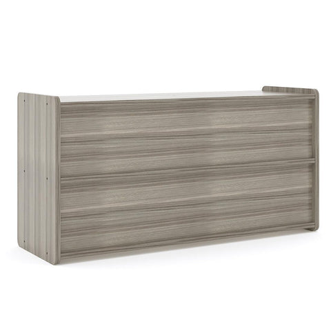 Daycare Cube Storage Shelf - 46" Wide - 5 Cube Organizer - Elm - Back - Tot Mate  Daycare Cube Storage Shelf - 46" Wide - 5 Cube Organizer - Elm - Back - Tot Mate