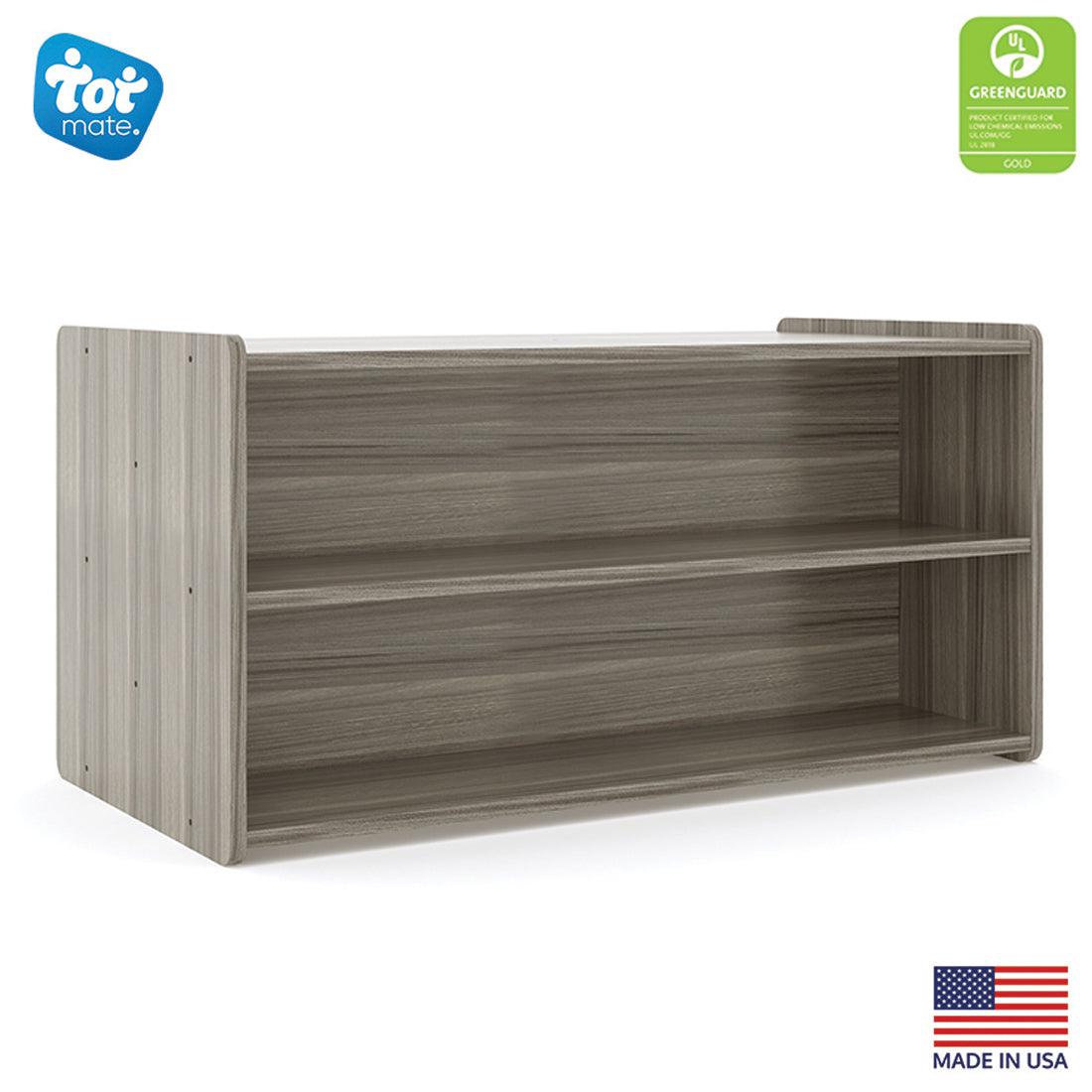 Toddler Shelf Storage- Double Sided 46" Wide - Tot Mate Daycare Furniture Toddler Shelf Storage- Double Sided 46" Wide - Tot Mate Daycare Furniture