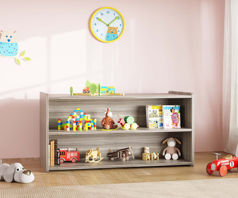 Toddler Shelf Storage - Double Sided 46" Wide Daycare Shelf - Tot Mate Toddler Shelf Storage - Double Sided 46" Wide Daycare Shelf - Tot Mate