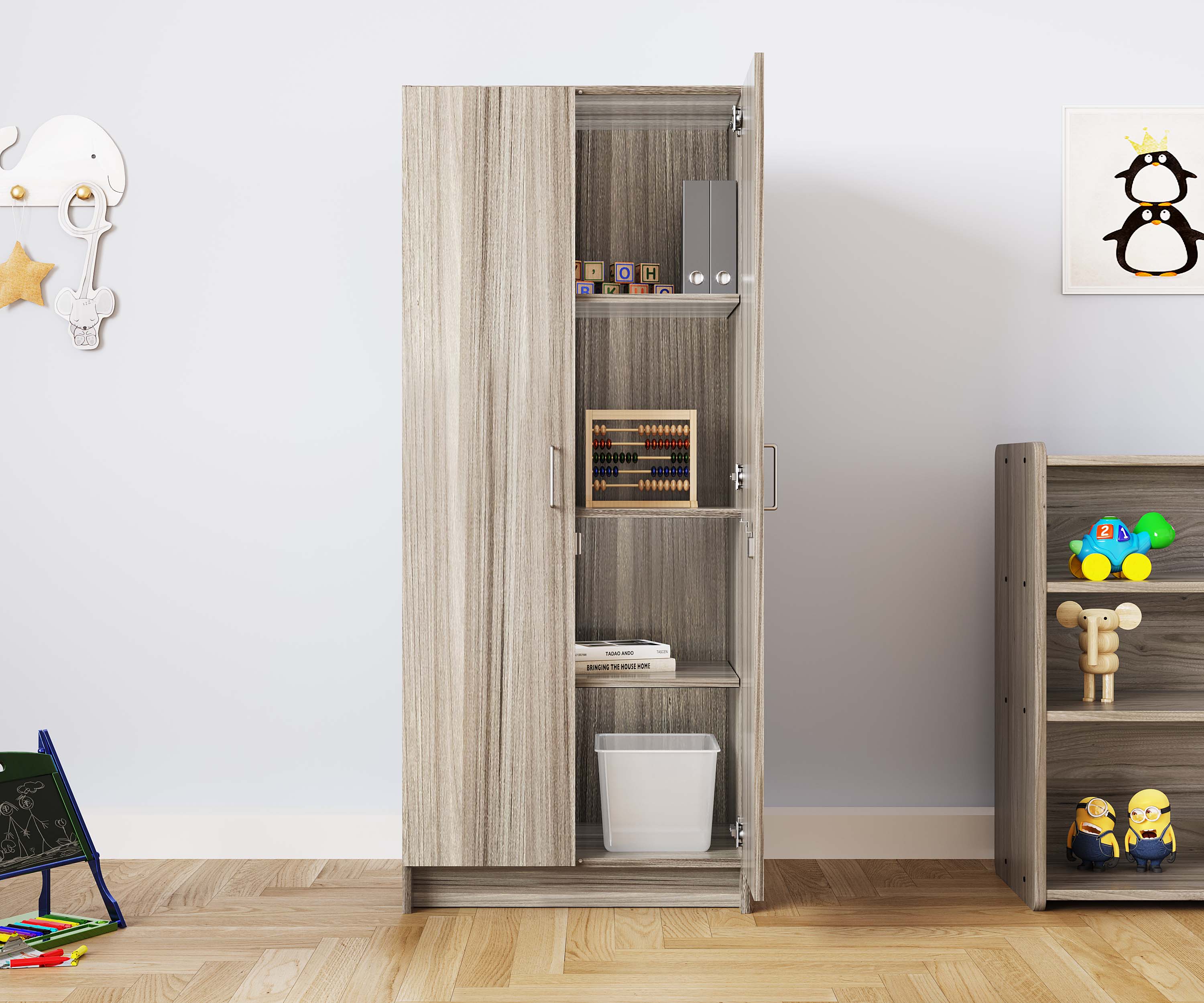 Tall Storage Cabinet 30" Wide - Tot Mate Tall Storage Cabinet 30" Wide - Tot Mate
