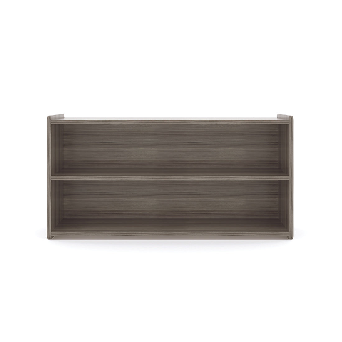 Toddler Storage Shelf - Large Toy Shelf - Elm Front View - Tot Mate Toddler Storage Shelf - Large Toy Shelf - Elm Front View - Tot Mate