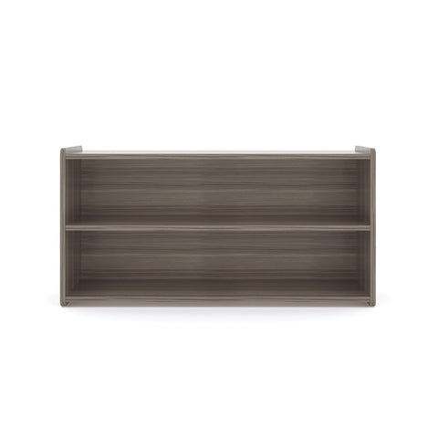 Toddler Storage Shelf - Large Toy Shelf - Elm Front View - Tot Mate Toddler Storage Shelf - Large Toy Shelf - Elm Front View - Tot Mate