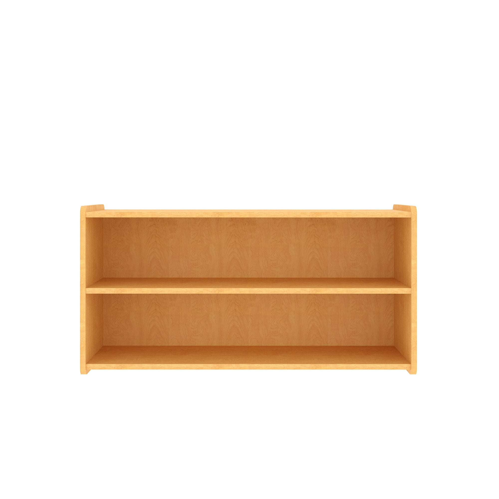 Toddler Storage Shelf - Large Toy Shelf - Maple Front View - Tot Mate Toddler Storage Shelf - Large Toy Shelf - Maple Front View - Tot Mate