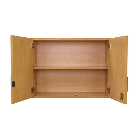 2-Shelf Small Wall Cabinet - Front View - Tot Mate Teacher Storage 2-Shelf Small Wall Cabinet - Front View - Tot Mate Teacher Storage