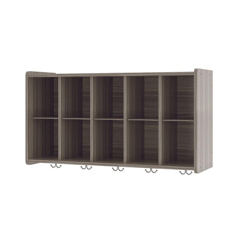 Wall Cubbie Storage with Hooks - 46" Wide - Tot Mate Daycare and Preschool Cubbies Wall Cubbie Storage with Hooks - 46" Wide - Tot Mate Daycare and Preschool Cubbies