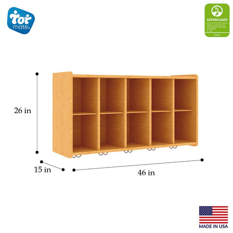 Wall Cubbie Storage 46" Wide - Measurements - Tot Mate Daycare and Preschool Cubbies Wall Cubbie Storage 46" Wide - Measurements - Tot Mate Daycare and Preschool Cubbies