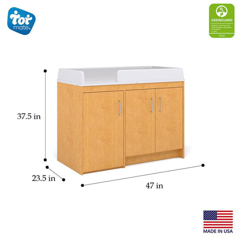 Birch Plywood Infant Changing Table - Tot Mate Birch Plywood Infant Changing Table - Tot Mate