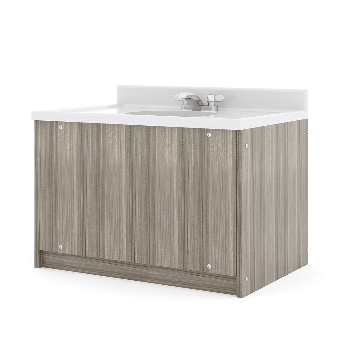 Single Floor Mount Kids Vanity with Sink 31" Wide - elm - Tot Mate Single Floor Mount Kids Vanity with Sink 31" Wide - elm - Tot Mate