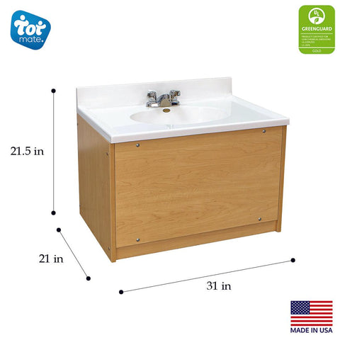Single Floor Vanity 31" Wide - Tot Mate Single Floor Vanity 31" Wide - Tot Mate