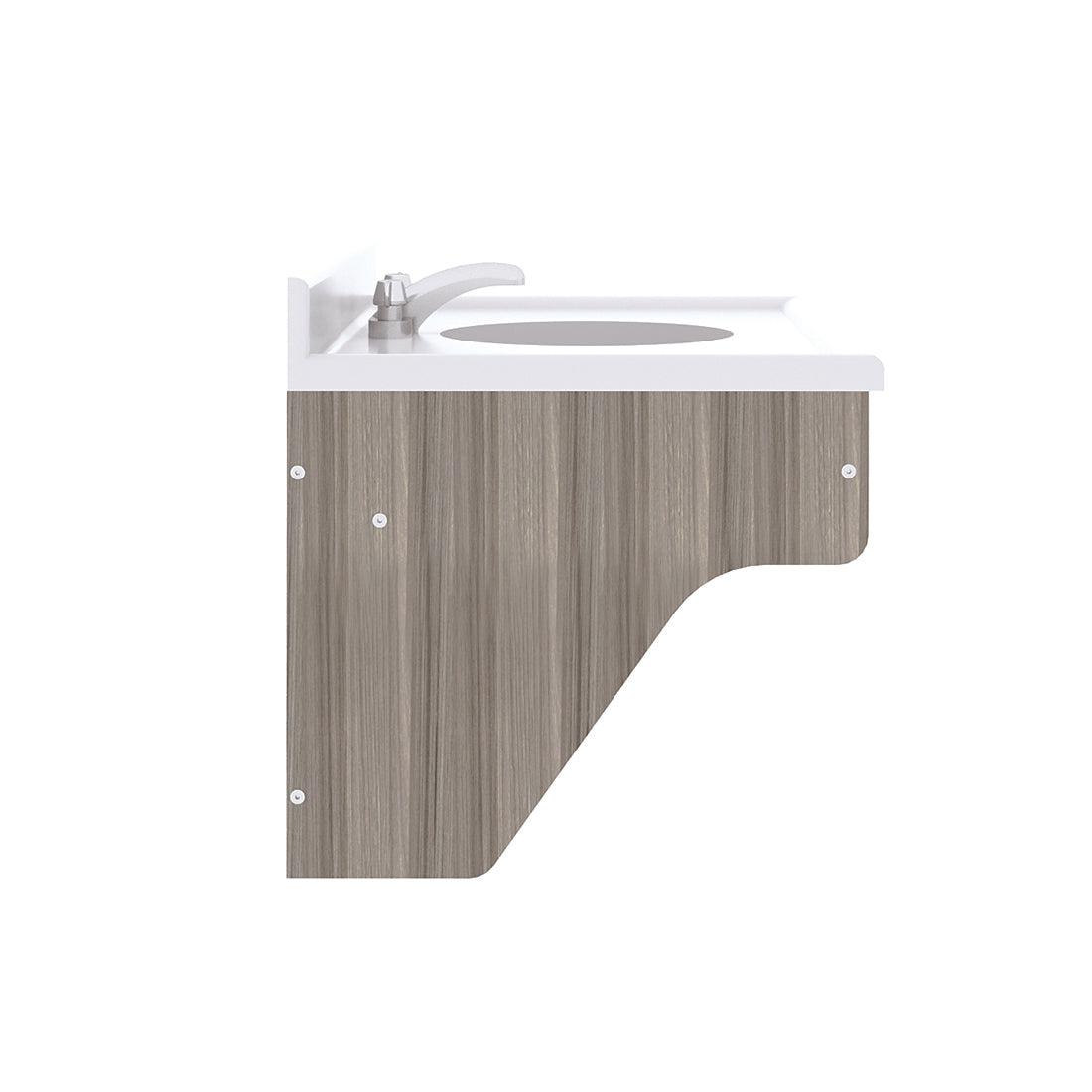 Kids' Wall Vanity Sink - 31" Wide - Shadow Elm - Side - Daycare & Classroom Sinks - Tot Mate Kids' Wall Vanity Sink - 31" Wide - Shadow Elm - Side - Daycare & Classroom Sinks - Tot Mate