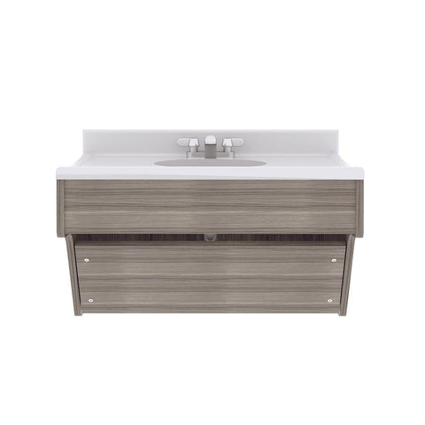 Kids' Wall Vanity Sink - 31" Wide - Shadow Elm - Front - Daycare & Classroom Sinks - Tot Mate Kids' Wall Vanity Sink - 31" Wide - Shadow Elm - Front - Daycare & Classroom Sinks - Tot Mate