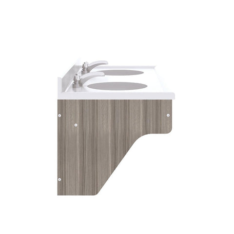 Double Wall Vanity 49" Wide - Tot Mate Double Wall Vanity 49" Wide - Tot Mate