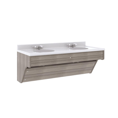 Double Wall Vanity 49" Wide - Tot Mate Double Wall Vanity 49" Wide - Tot Mate