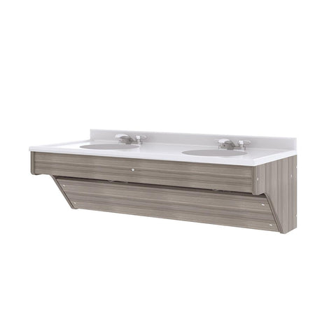Double Wall Vanity 49" Wide - Tot Mate Double Wall Vanity 49" Wide - Tot Mate