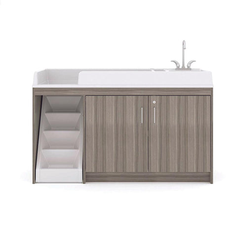Toddler Walkup Changing Table with Sink 59-1/2" Wide - Tot Mate Toddler Walkup Changing Table with Sink 59-1/2" Wide - Tot Mate