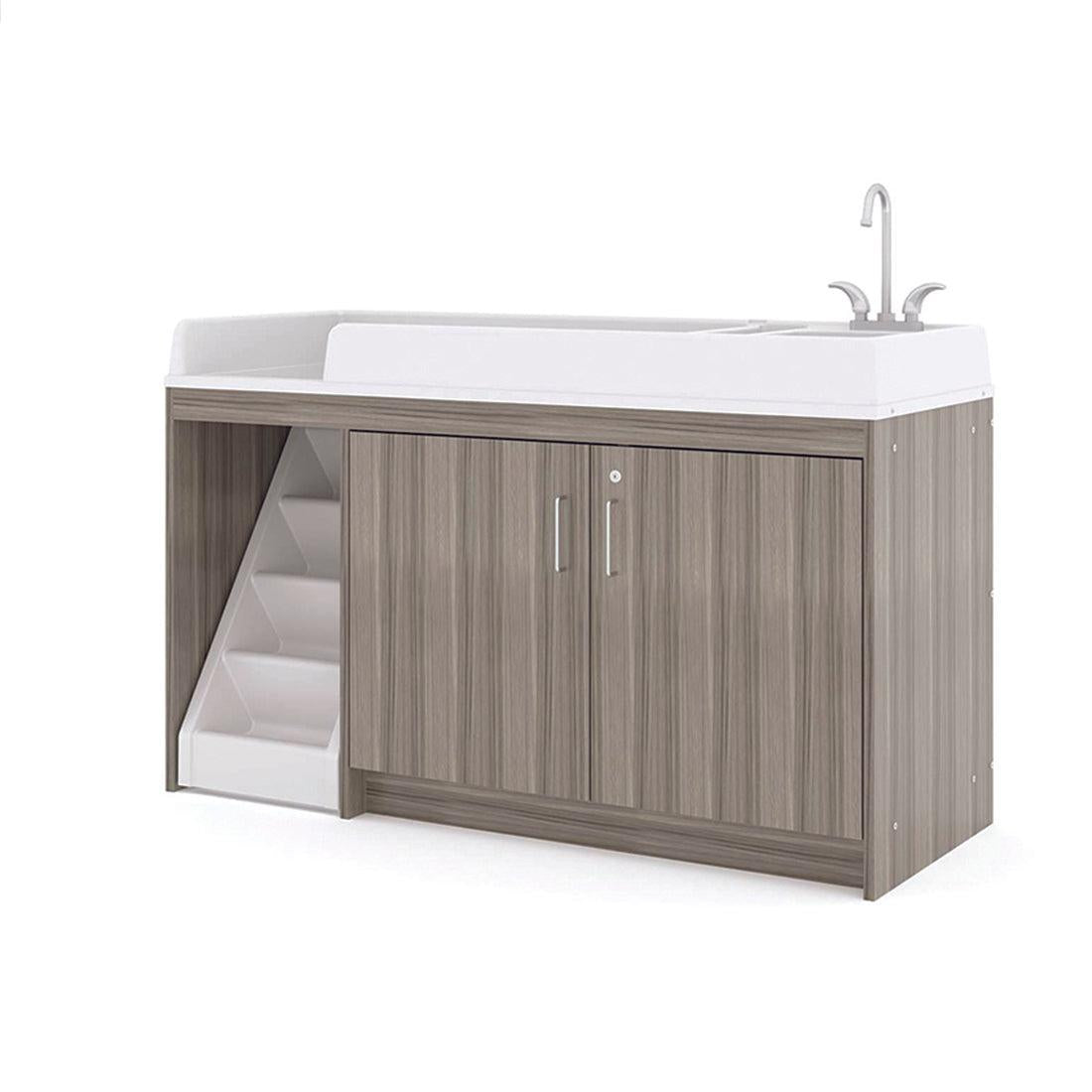 Toddler Walkup Changing Table with Sink 59-1/2" Wide - Tot Mate Toddler Walkup Changing Table with Sink 59-1/2" Wide - Tot Mate