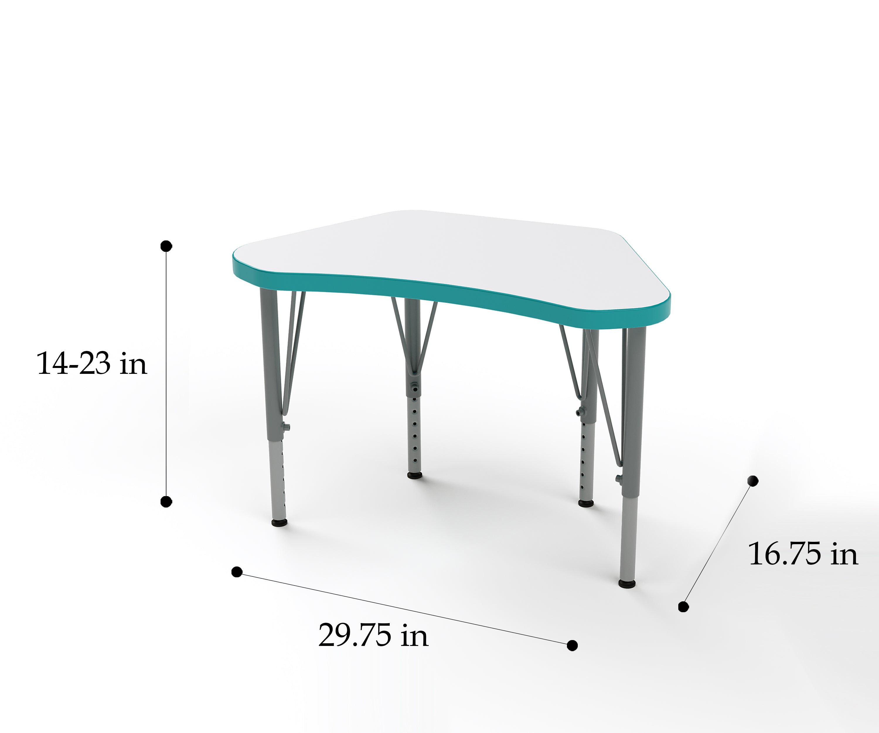 Versa Wing Desk - Small Worksurface- 29.75"W x 16.75"D - Tot Mate Versa Wing Desk - Small Worksurface- 29.75"W x 16.75"D - Tot Mate