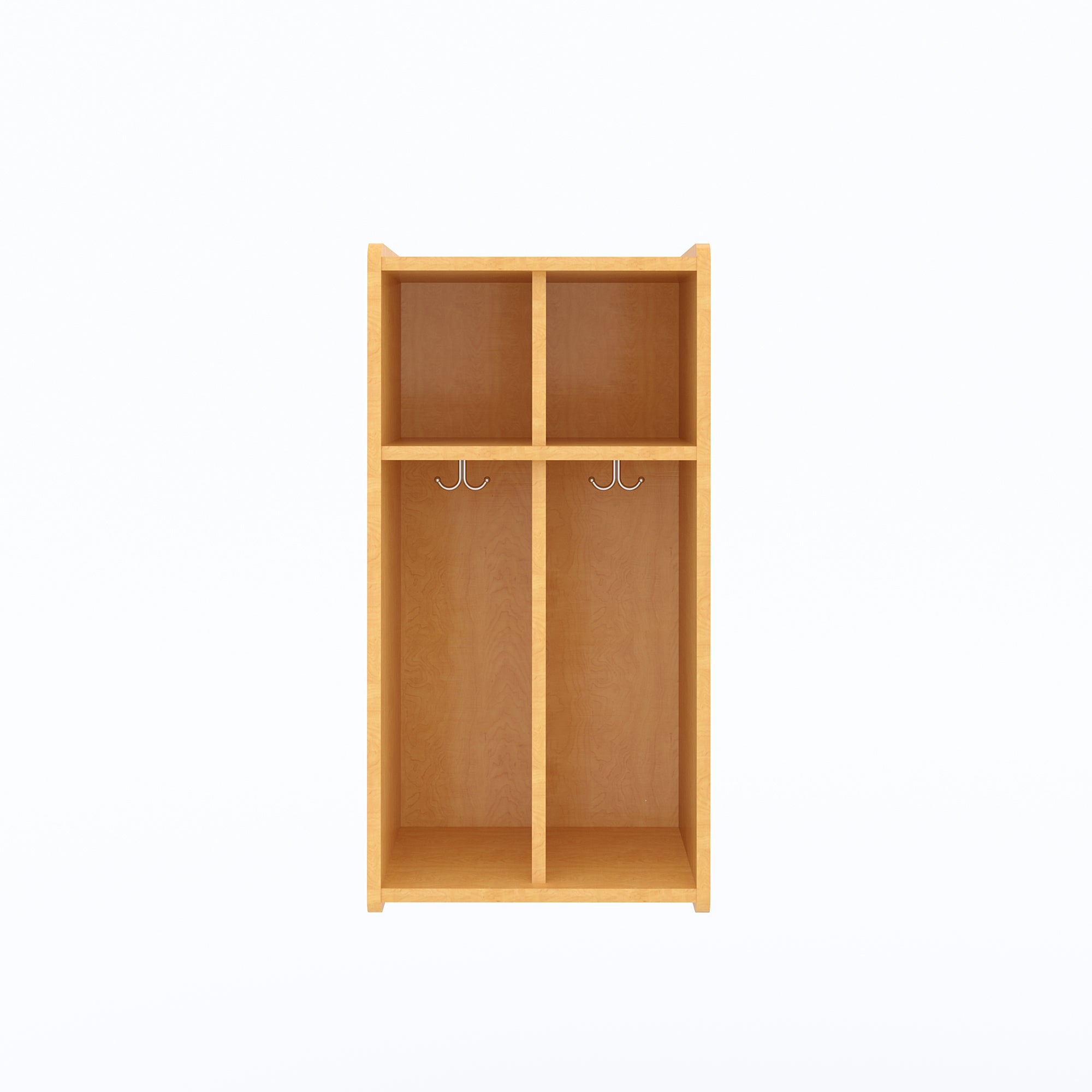 2-Section Wall Locker with Cubbies 19" Wide - Tot Mate 2-Section Wall Locker with Cubbies 19" Wide - Tot Mate