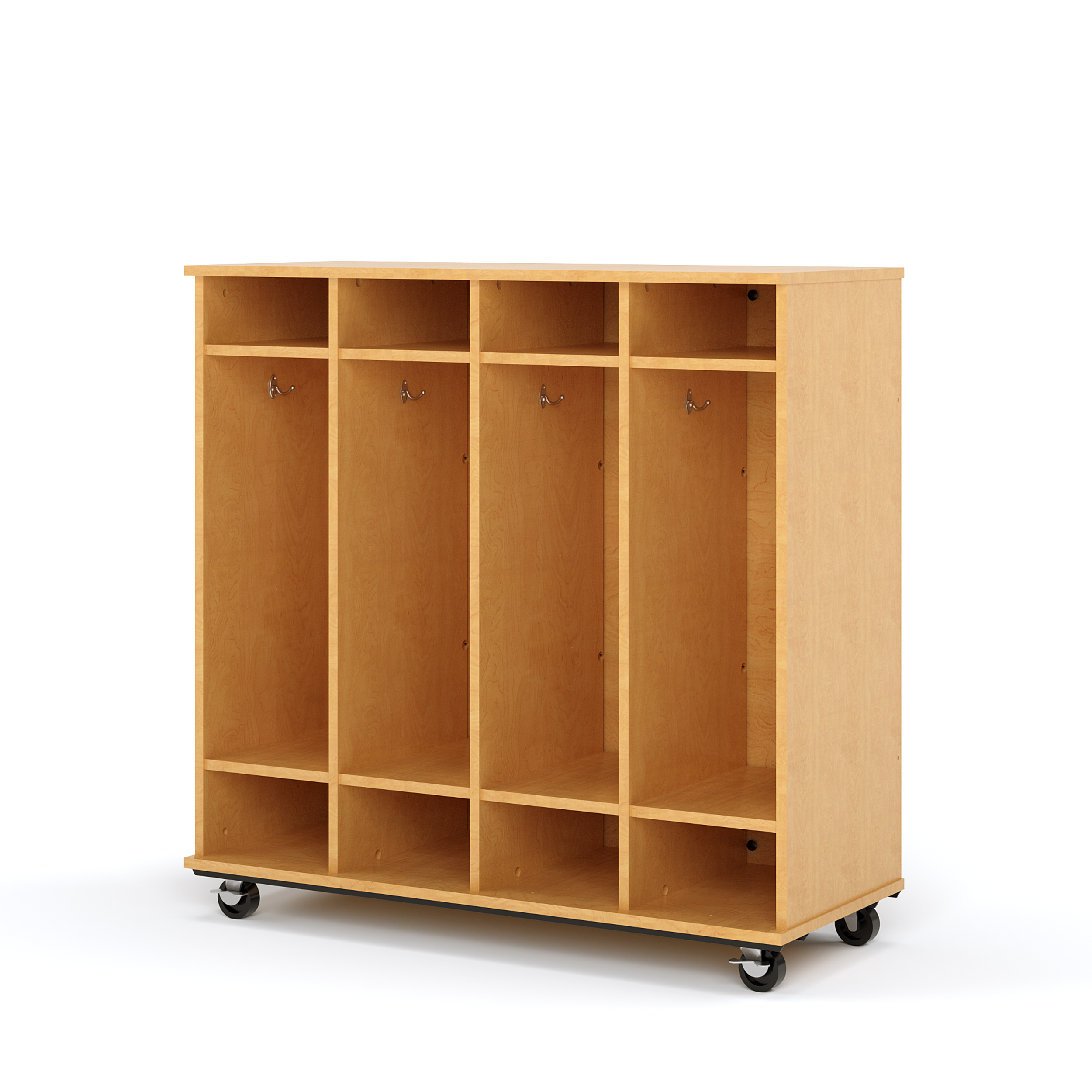 Open Mobile Locker with Shelf 48H - Tot Mate Open Mobile Locker with Shelf 48H - Tot Mate