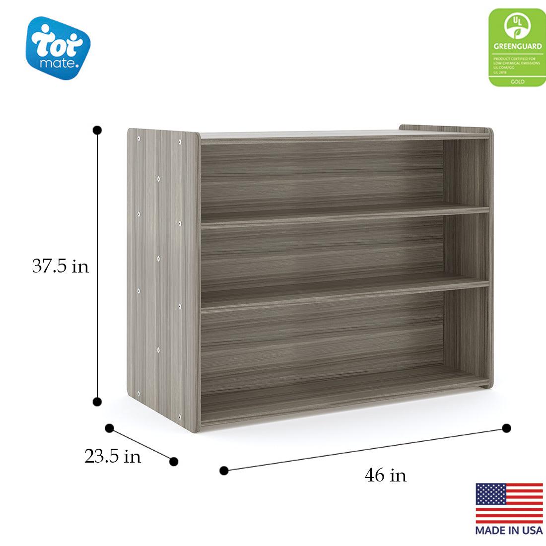School Age Shelf Storage- Double Sided - Tot Mate School Age Shelf Storage- Double Sided - Tot Mate