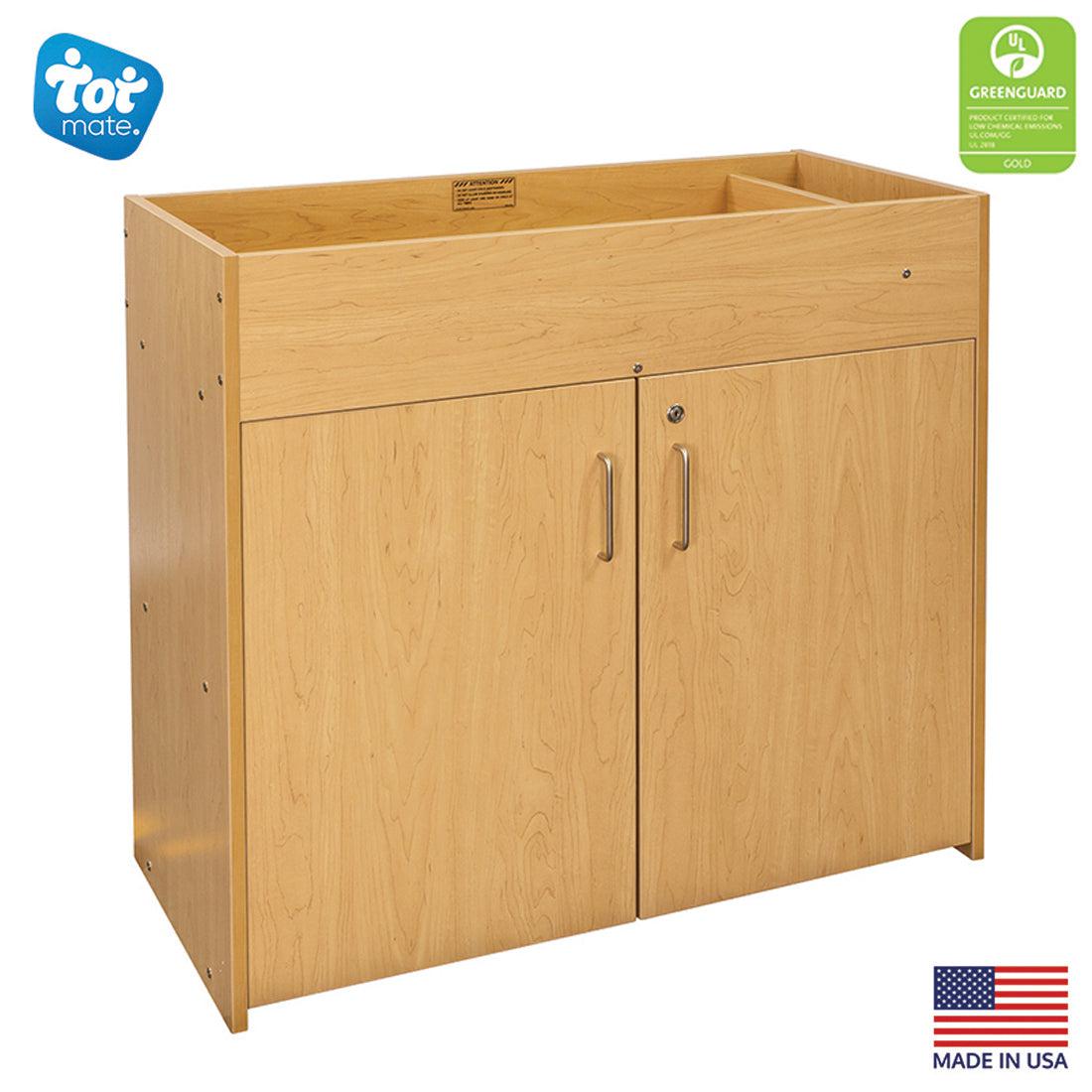 Small Baby Changing Table - Infant Changing Table - Maple - Made in USA - Tot Mate Small Baby Changing Table - Infant Changing Table - Maple - Made in USA - Tot Mate