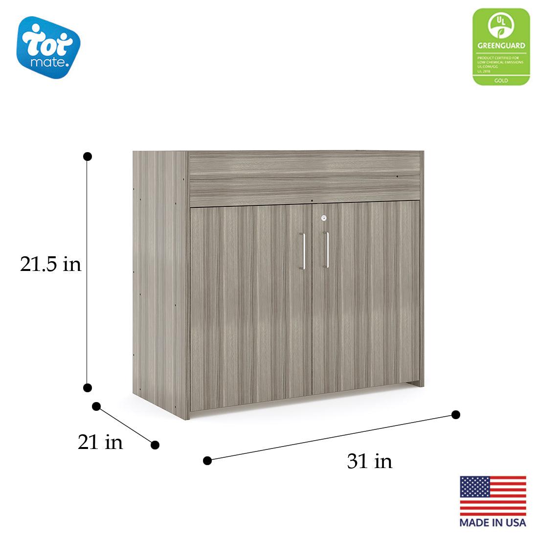 Small Baby Changing Table - Infant Changing Table - Elm - Dimensions - Tot Mate Small Baby Changing Table - Infant Changing Table - Elm - Dimensions - Tot Mate