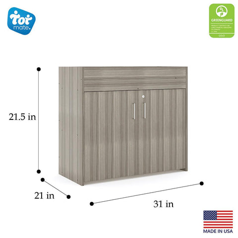 Small Baby Changing Table - Infant Changing Table - Elm - Dimensions - Tot Mate Small Baby Changing Table - Infant Changing Table - Elm - Dimensions - Tot Mate