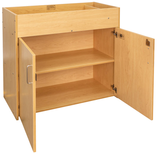 Small Baby Changing Table - Infant Changing Table - Maple - 41-1/2" Wide - Tot Mate