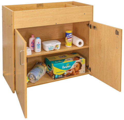 Small Baby Changing Table - Infant Changing Table - Maple - Tot Mate Small Baby Changing Table - Infant Changing Table - Maple - Tot Mate
