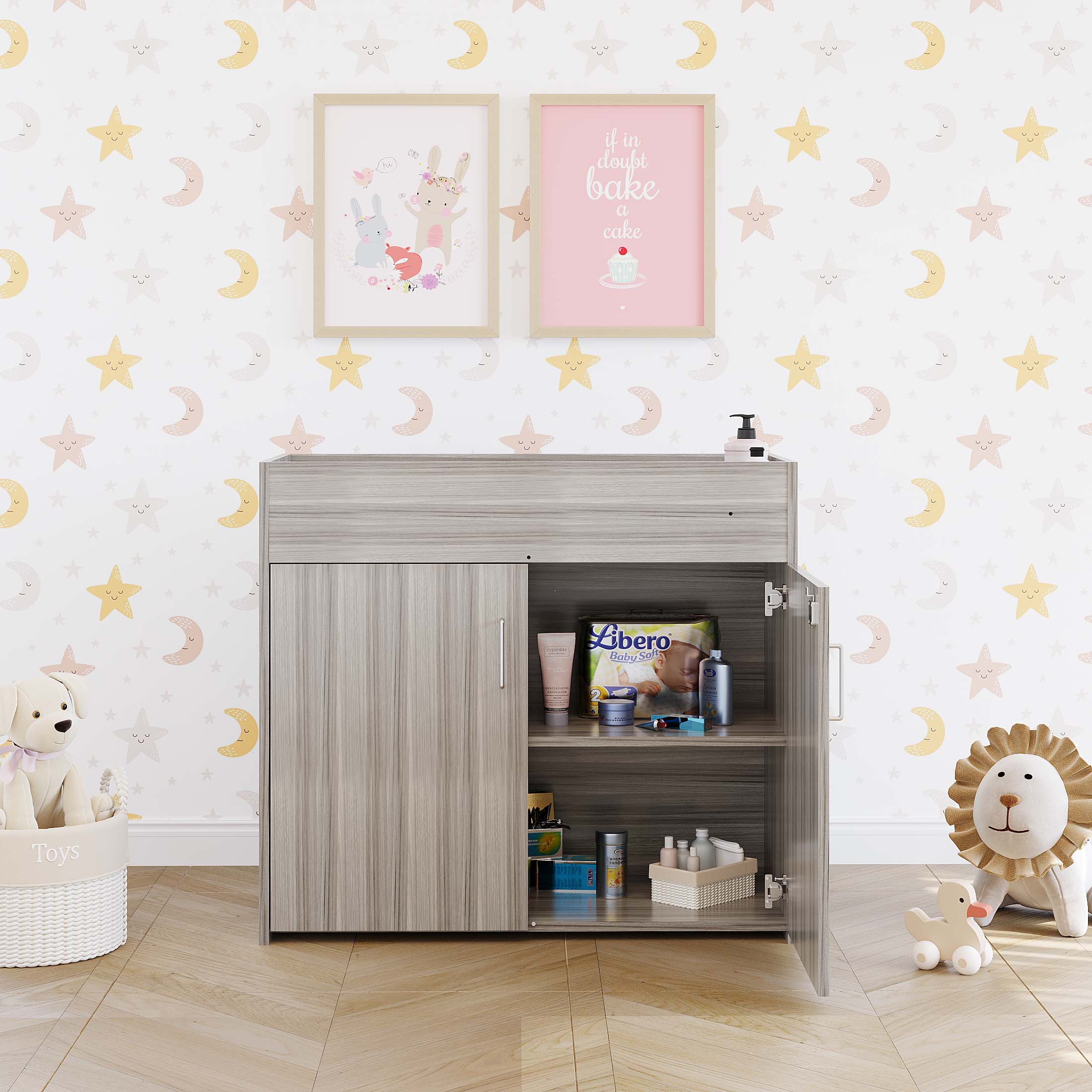 Small Baby Changing Table - Infant Changing Table - Elm - Daycare - Tot Mate Small Baby Changing Table - Infant Changing Table - Elm - Daycare - Tot Mate