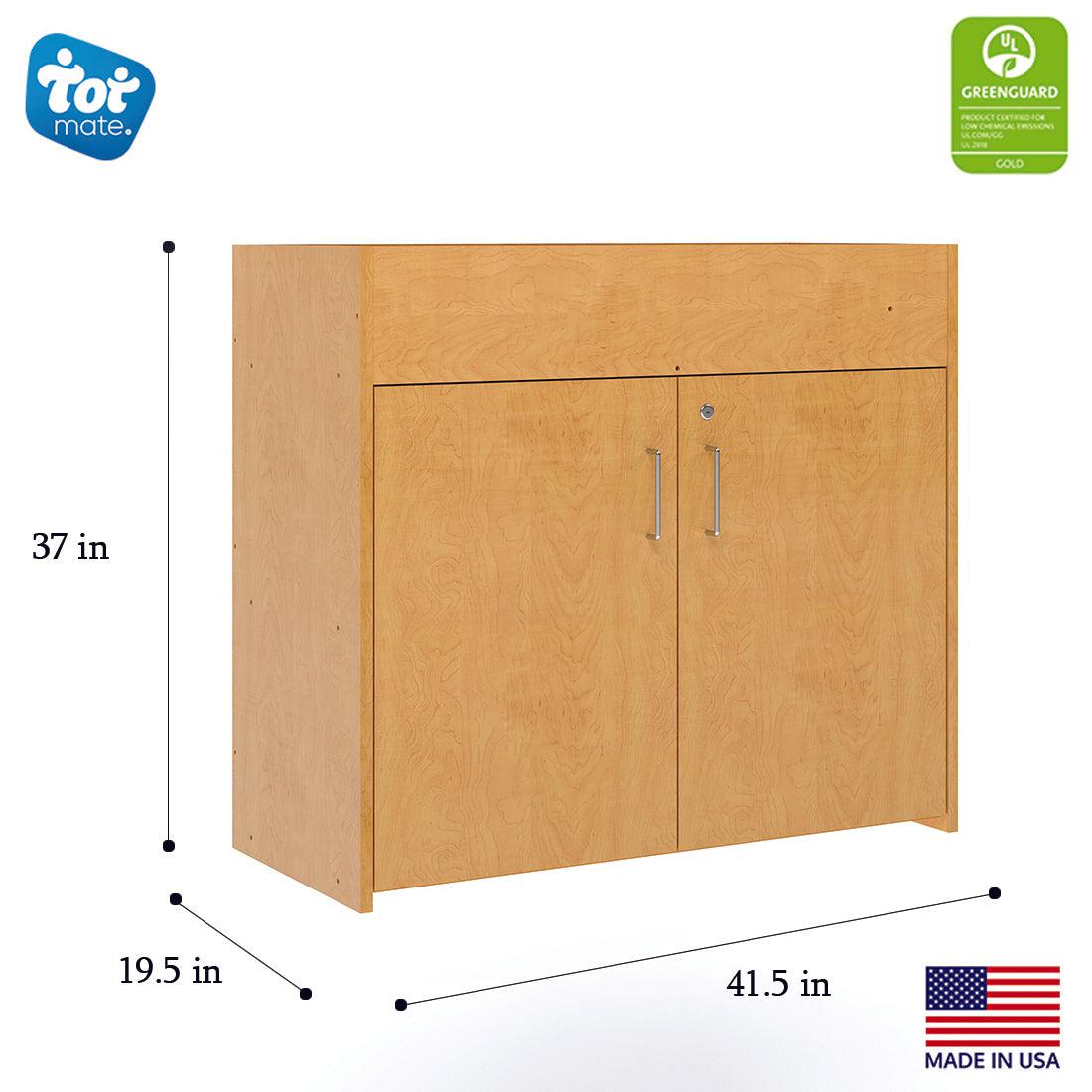 Small Baby Changing Table - Infant Changing Table - Maple - Dimensions - Tot Mate Small Baby Changing Table - Infant Changing Table - Maple - Dimensions - Tot Mate