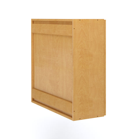 Large Wall Mounted Classroom Storage Cabinet - Maple - Back - Tot Mate Large Wall Mounted Classroom Storage Cabinet - Maple - Back - Tot Mate