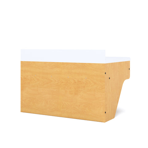 Kids' Wall Vanity Sink - 31" Wide - Maple - Back - Daycare & Classroom Sinks - Tot Mate Kids' Wall Vanity Sink - 31" Wide - Maple - Back - Daycare & Classroom Sinks - Tot Mate