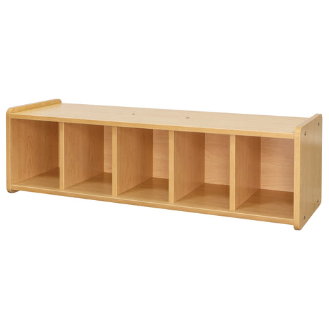 Book Bench Cubbie 46" Wide - Maple - Tot Mate Book Bench Cubbie 46" Wide - Maple - Tot Mate
