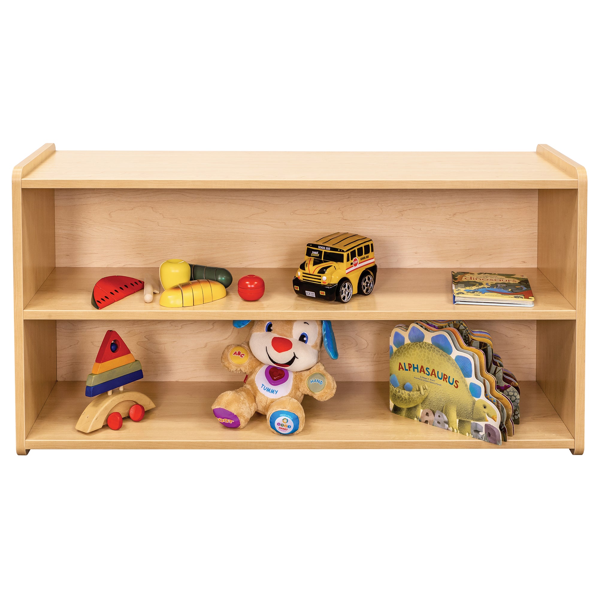 Toddler Storage Shelf - Large Toy Shelf - Maple - Tot Mate Toddler Storage Shelf - Large Toy Shelf - Maple - Tot Mate