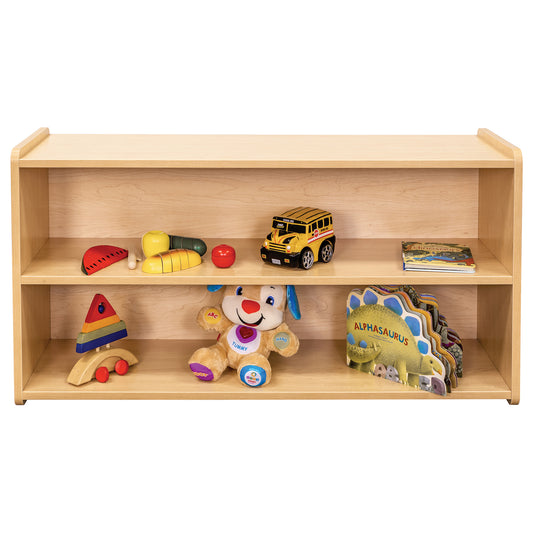 Toddler Storage Shelf - Large Toy Shelf - Maple - Tot Mate