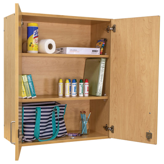 3-Level Classroom Storage Cabinet - Wall Mounted Cabinet Inside - Tot Mate Teacher Storage