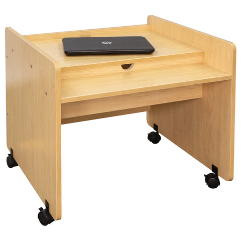 Single Mobile Desk 30" Wide - Tot Mate Single Mobile Desk 30" Wide - Tot Mate
