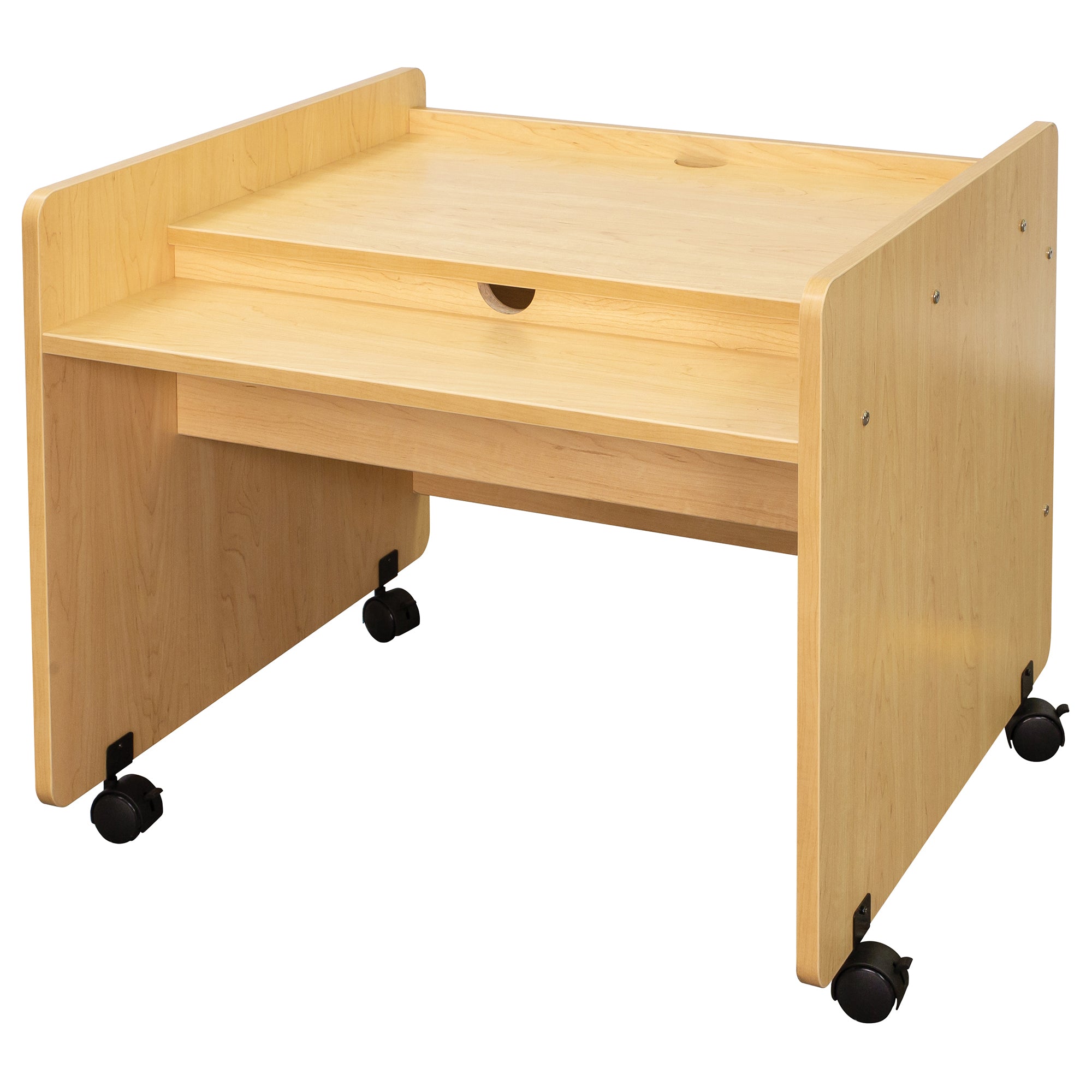 Single Mobile Desk 30" Wide - Tot Mate Single Mobile Desk 30" Wide - Tot Mate