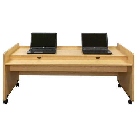Double Mobile Desk 60" Wide - Tot Mate Double Mobile Desk 60" Wide - Tot Mate