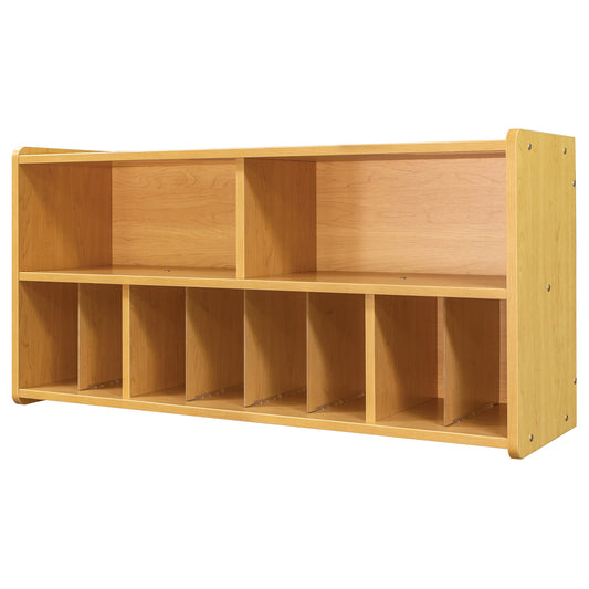 Wall Diaper Storage Unit 46" Wide - Diaper Organizer - Maple - Tot Mate