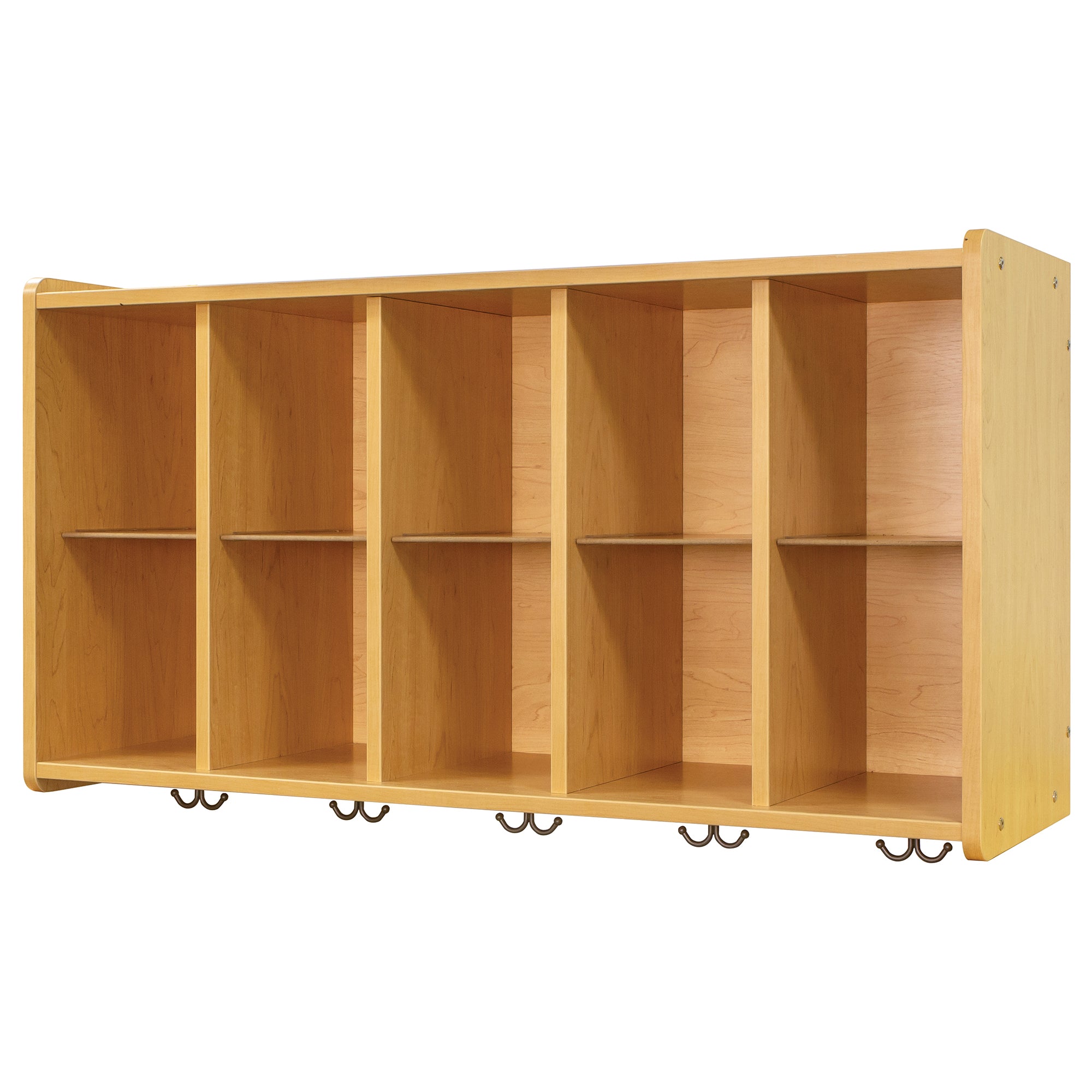 Wall Cubbie Storage 46" Wide - Maple - Tot Mate Daycare and Preschool Cubbies Wall Cubbie Storage 46" Wide - Maple - Tot Mate Daycare and Preschool Cubbies