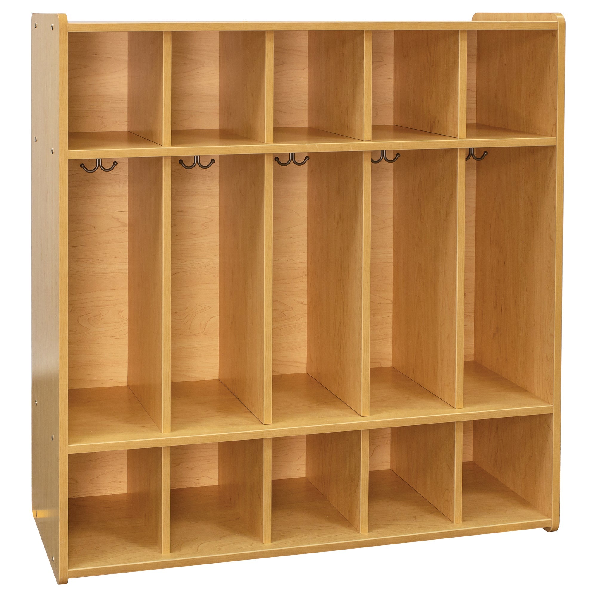 Preschool Cubbies - Floor Lockers - Maple - Tot Mate Preschool Cubbies - Floor Lockers - Maple - Tot Mate