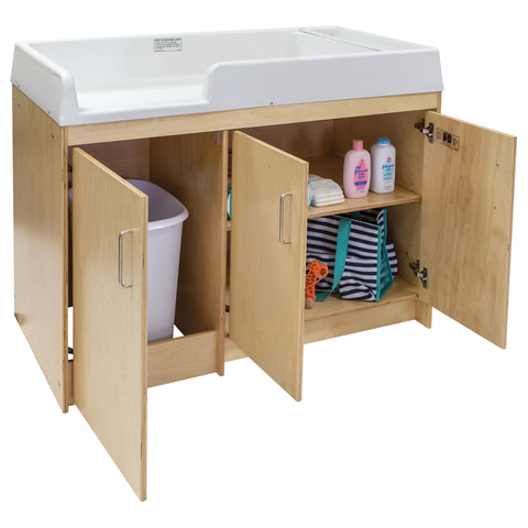 Birch Plywood Infant Changing Table - Tot Mate Birch Plywood Infant Changing Table - Tot Mate